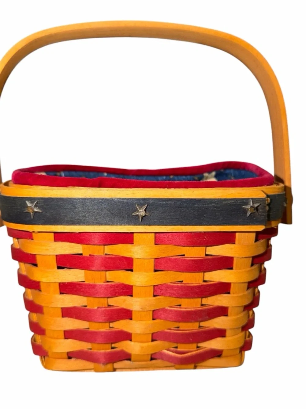 VINTAGE Longaberger Proudly American 2001 Inaugural Basket